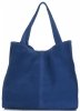 Kožené kabelka shopper bag Vittoria Gotti modrá V501
